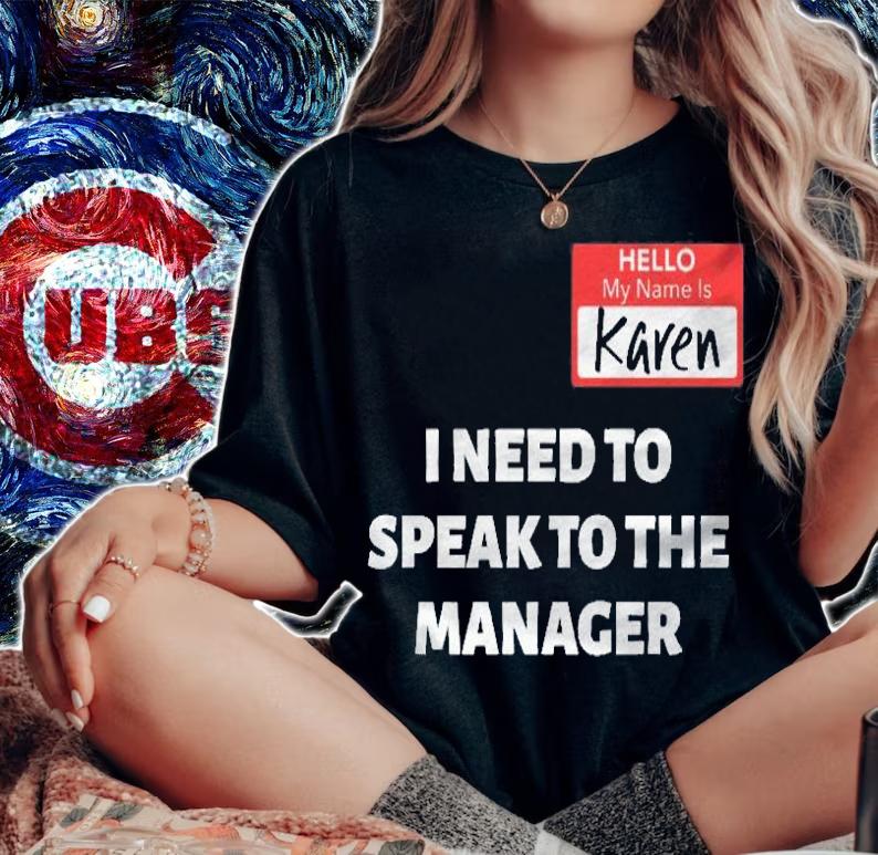 Karen Halloween Costume Speak To The Manager Saying Funny Premium Shirt