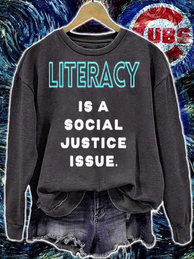 Literacy Is A Social Justice Issue Shirt