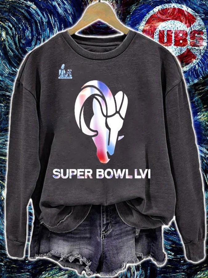 Los Angeles Rams Fanatics Branded Super Bowl LVI Bound Shimmer T-Shirt