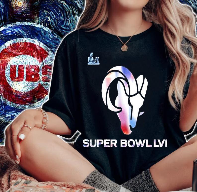 Los Angeles Rams Fanatics Branded Super Bowl LVI Bound Shimmer T-Shirt