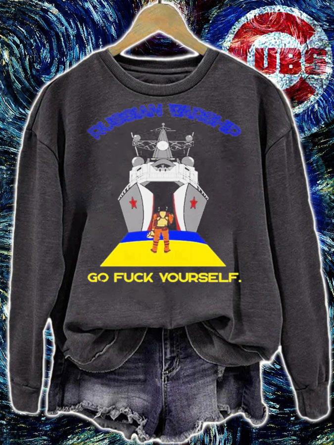 Official Jack Aldane Russian Warship Go Fuck Yourself Shirt