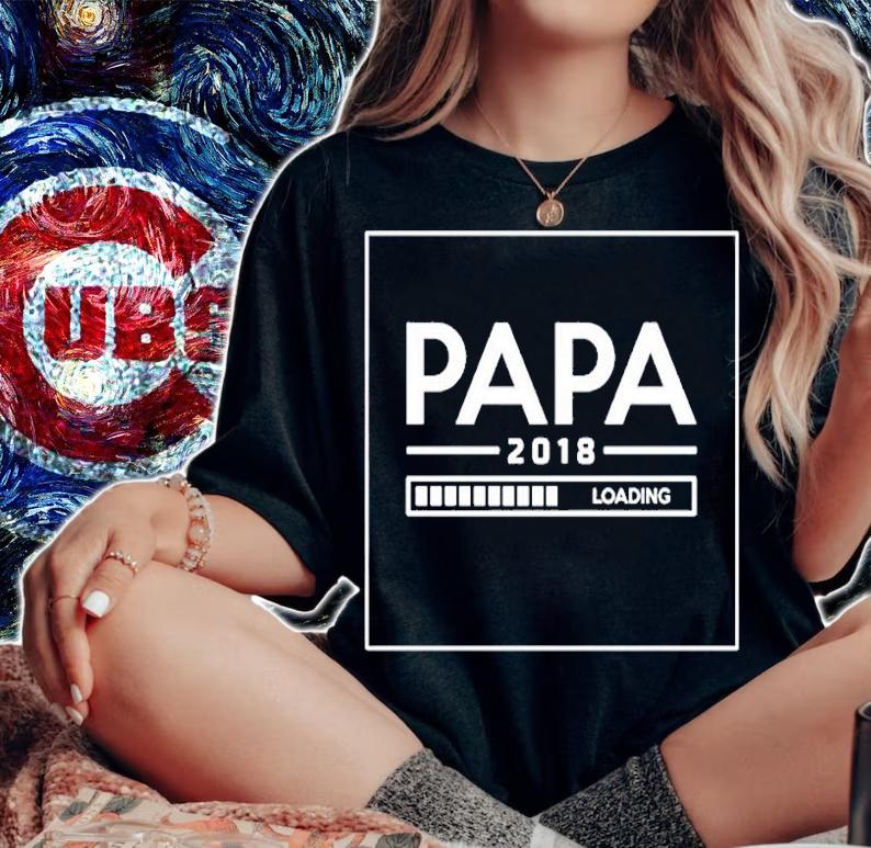 Papa Is Loading Black T-Shirt woman shirt
