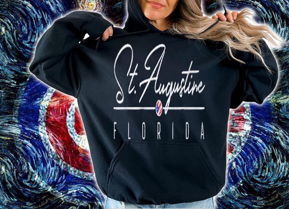 St. Augustine Fl Florida Us Flag Shirt