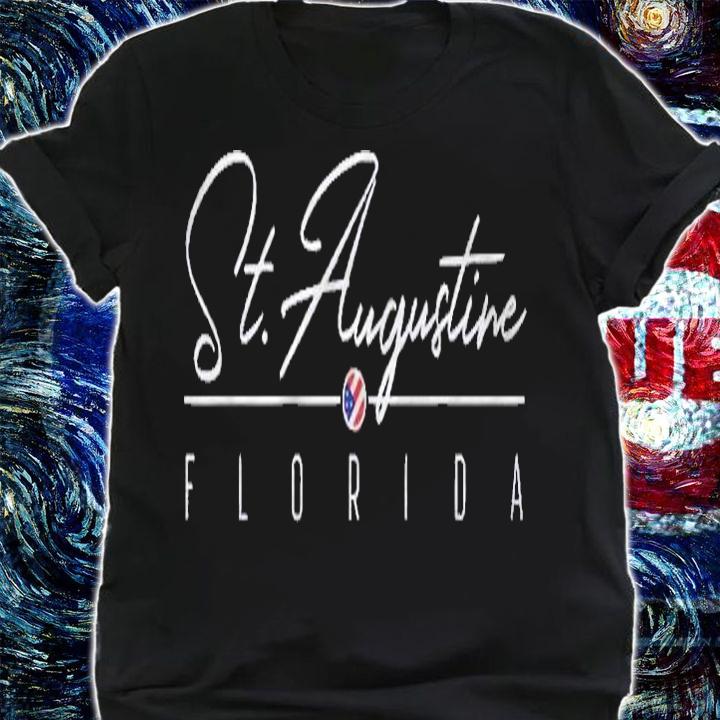St. Augustine Fl Florida Us Flag Shirt