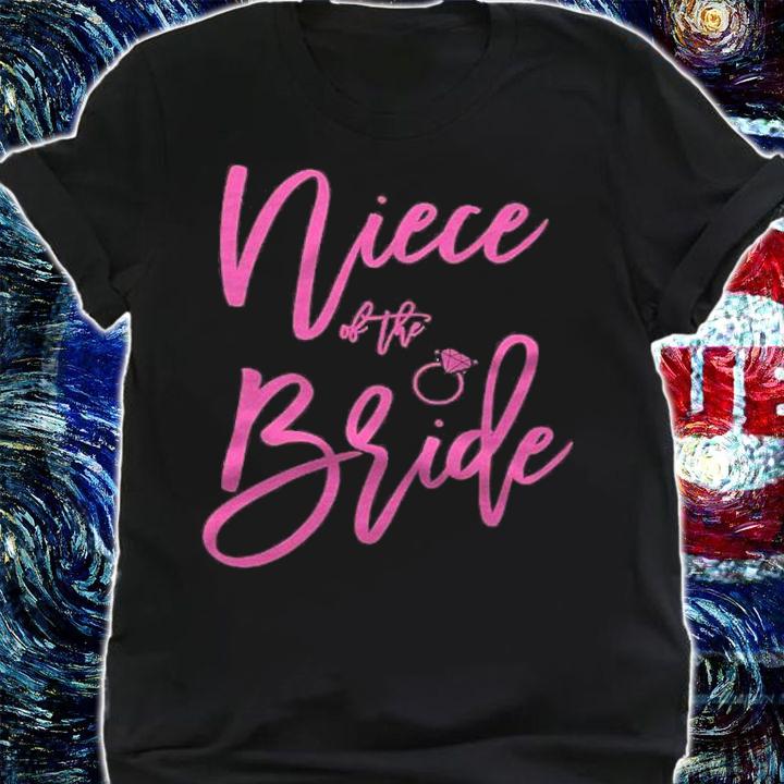 Niece Of The Bride Shirt With Ring Pink Shirt shirt