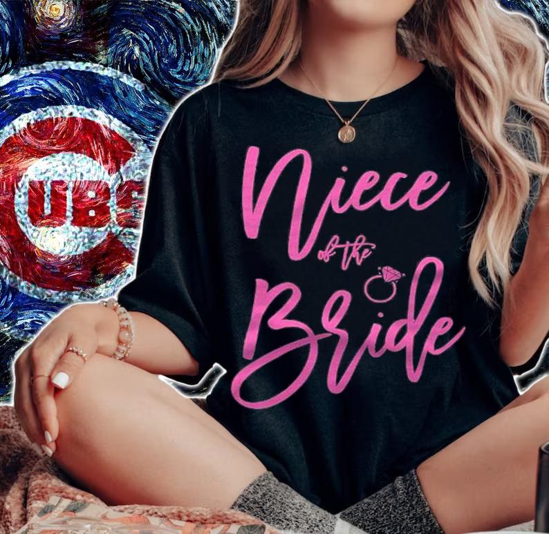Niece Of The Bride Shirt With Ring Pink Shirt woman shirt