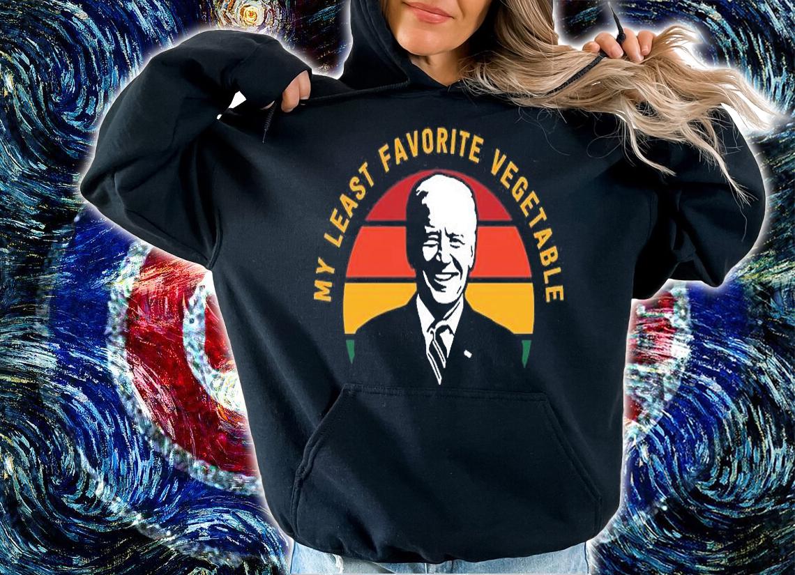 Funny Anti Biden My Least Favorite Vegetable Biden T-Shirt hoodie