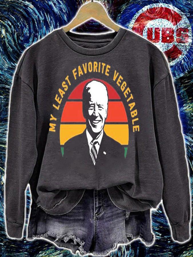 Funny Anti Biden My Least Favorite Vegetable Biden T-Shirt sweatshirt