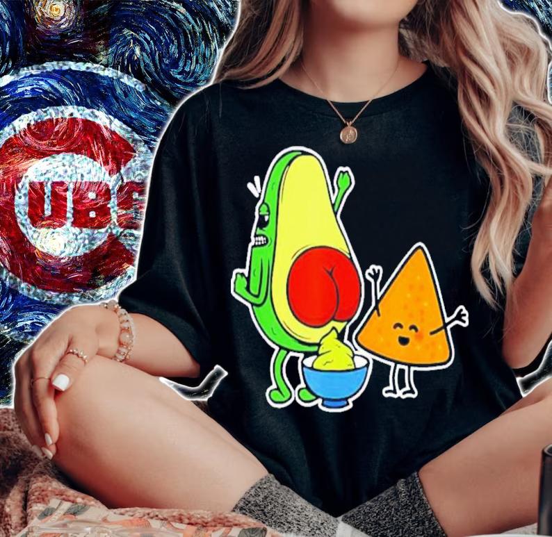 Pooping Avocado And Tortilla Chip Guacamole Poop Turd Vegan 2022 Shirt woman shirt