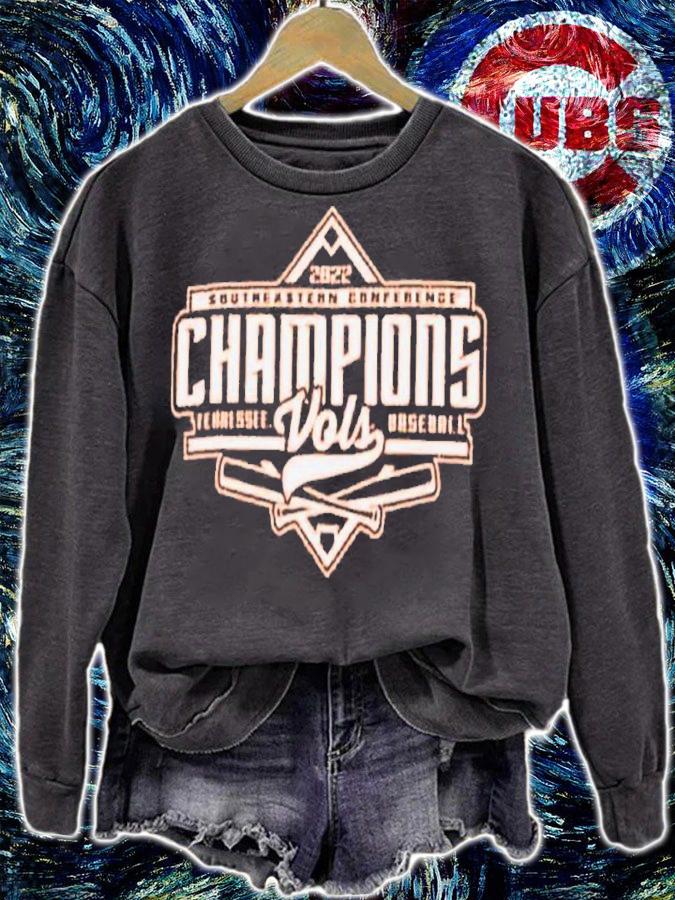 Champion Tennessee Volunteers Tennessee Orange SEC Baseball Regular Season Champions 2022 Shirt sweatshirt