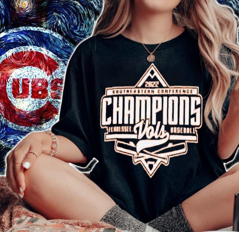 Champion Tennessee Volunteers Tennessee Orange SEC Baseball Regular Season Champions 2022 Shirt woman shirt