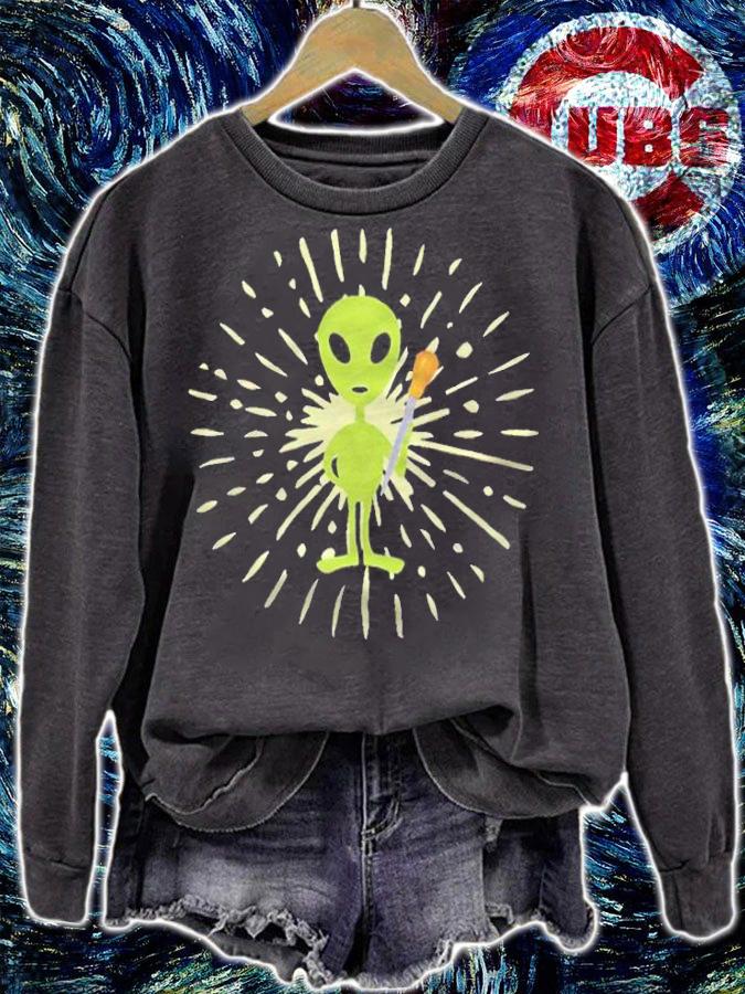 Funny Psychedelic Aliens 2022 T-shirt sweatshirt