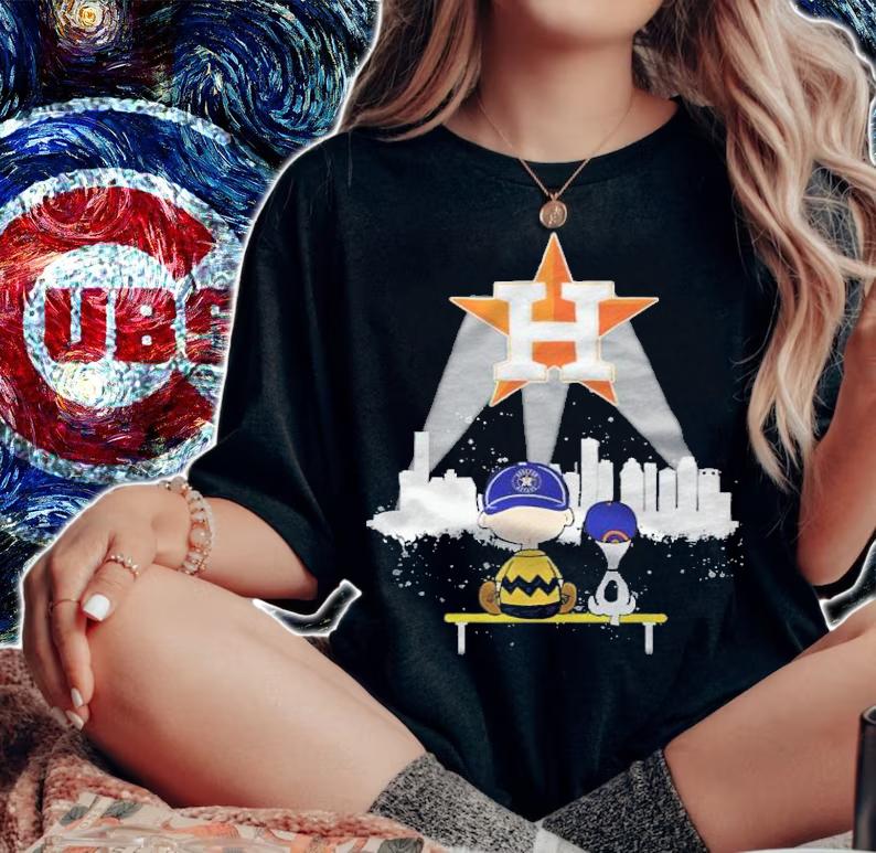 Houston Astros Chair Bow and Snoopy city shirt