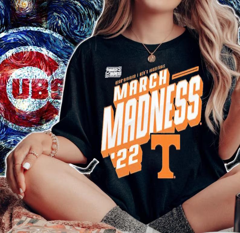 Tennessee Volunteers 2022 NCAA Division I Men's Basketball March Madness T-Shirt