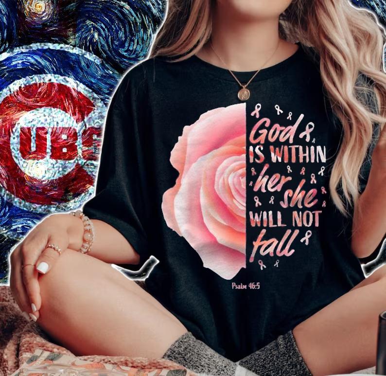 Christian Breast Cancer Survivor Warrior Gift Women Mom Kids Shirt