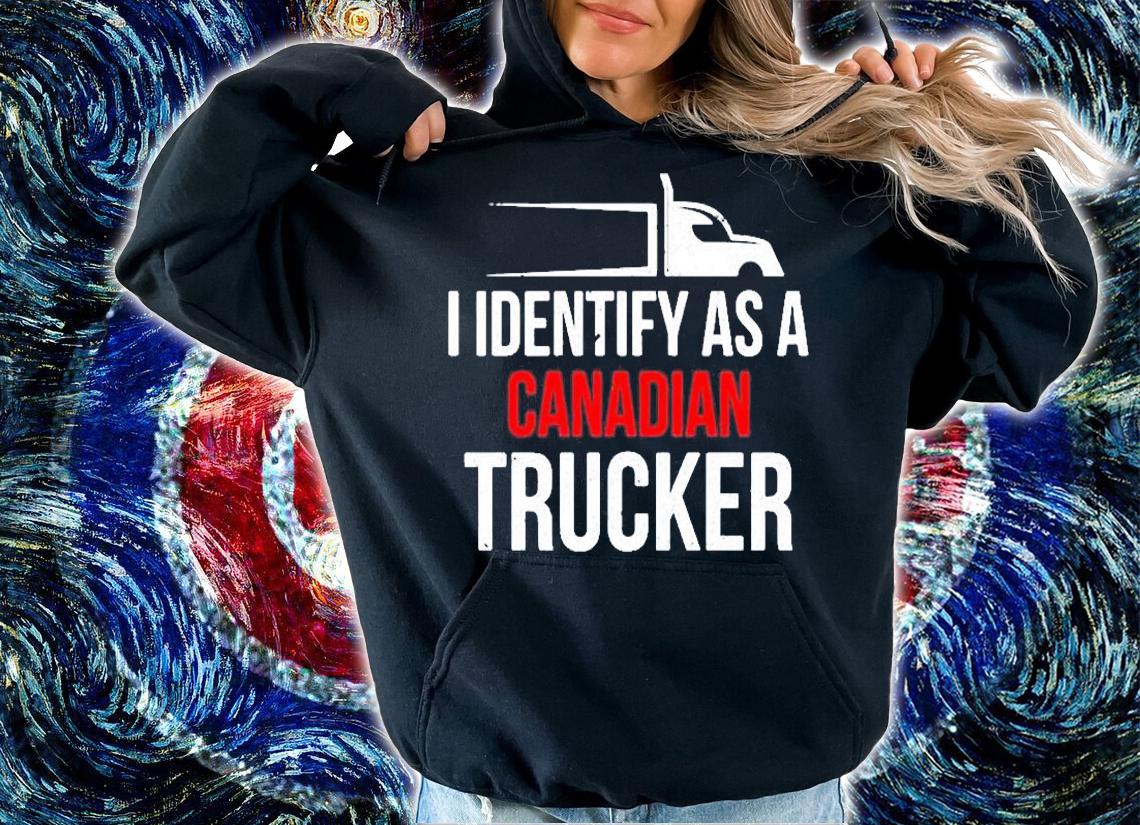 I Identify As A Canadian Trucker 2022 T-Shirt