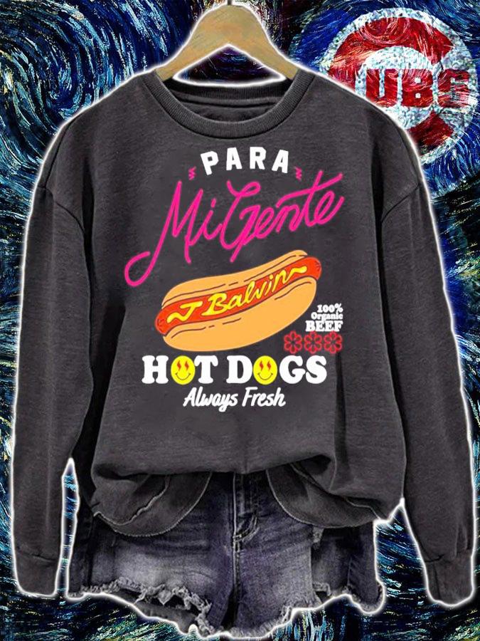 J Balvin Juammpii J Balvin Hot Dog Shirt sweatshirt
