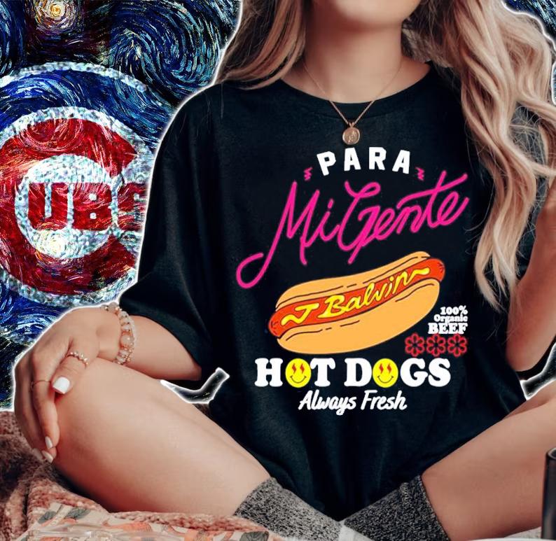 J Balvin Juammpii J Balvin Hot Dog Shirt woman shirt
