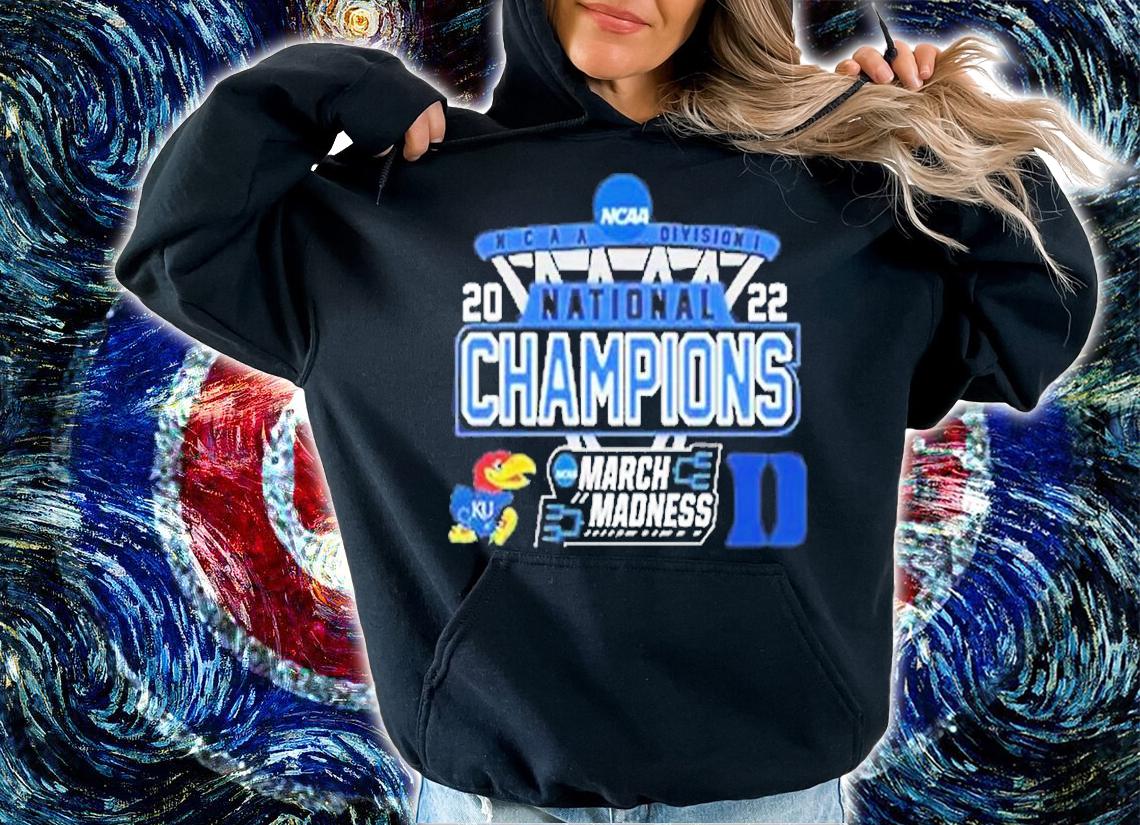 Kansas Vs Duke National Champions NCAA March Madness 2022 T-Shirt