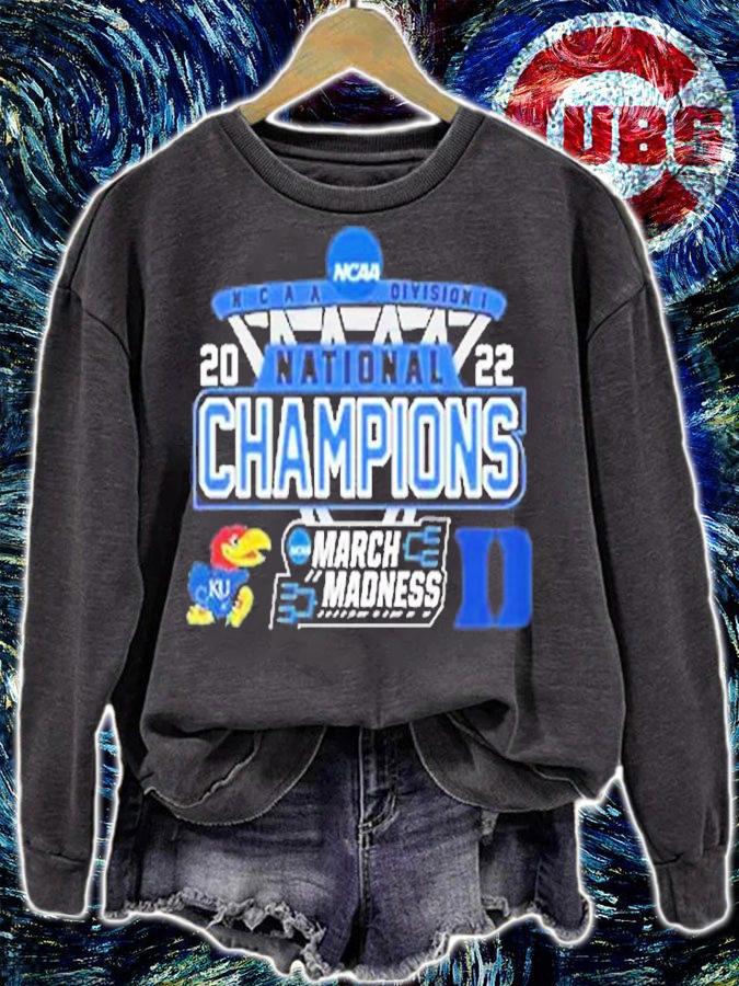 Kansas Vs Duke National Champions NCAA March Madness 2022 T-Shirt