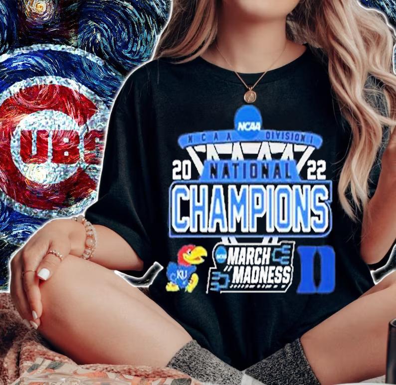Kansas Vs Duke National Champions NCAA March Madness 2022 T-Shirt