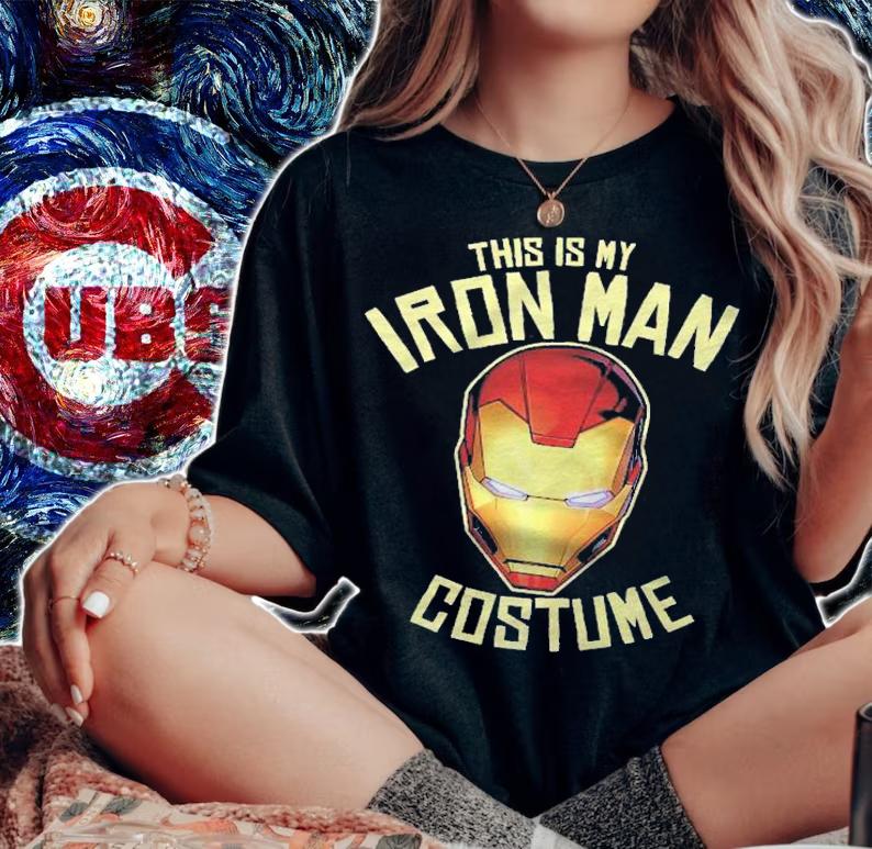 Marvel Iron Man This Is My Costume Halloween Premium t-shirt woman shirt