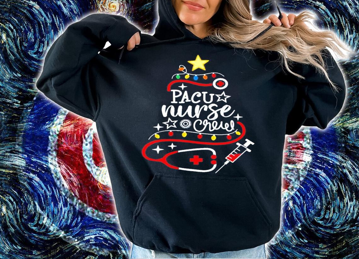Merry Christmas Perianesthesia Nursing Gift Pacu Nurse Crew shirt hoodie