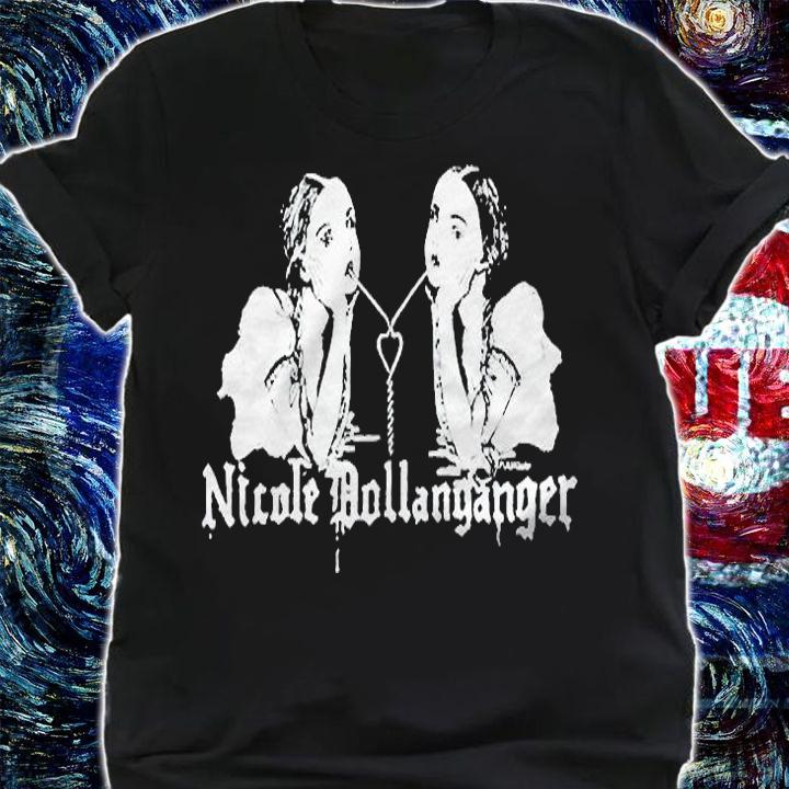 Nicole Dollanganger double heart straw T-shirt shirt