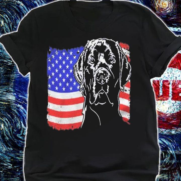 Proud Labrador Retriever American Flag Patriotic Dog Lab Shirt