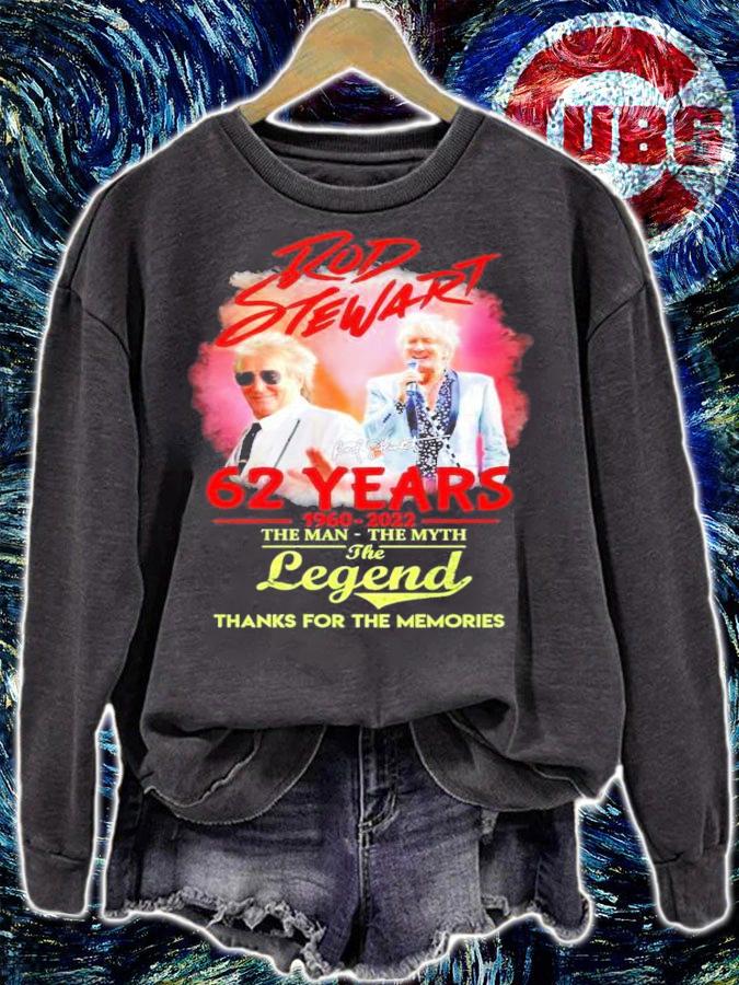 Rod Stewart 62 Years 1960-2022 The Man The Myth The Legend Thank You For The Memories Shirt sweatshirt