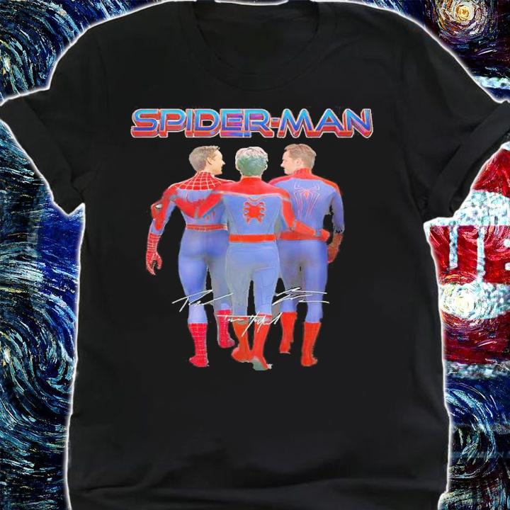 Spider-Man One Two Three signatures shirt shirt