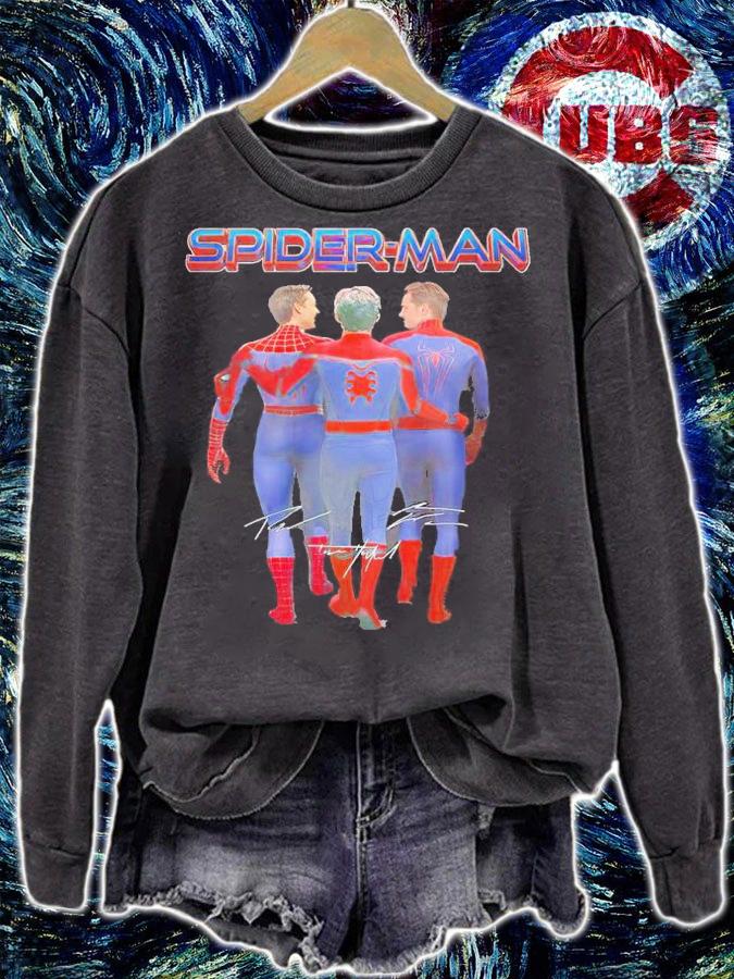 Spider-Man One Two Three signatures shirt sweatshirt