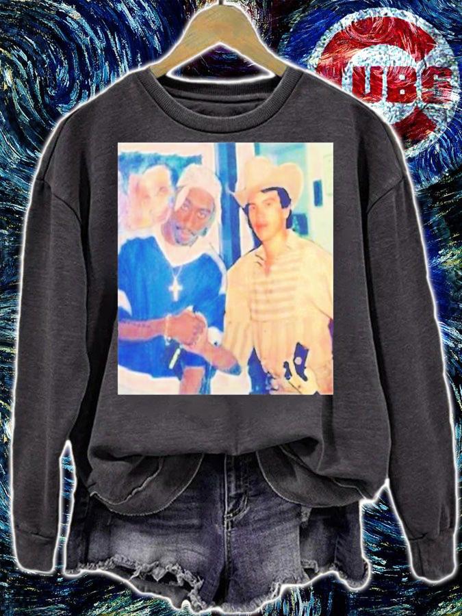 Tupac X Chalino Sanchez Metal T-Shirt sweatshirt