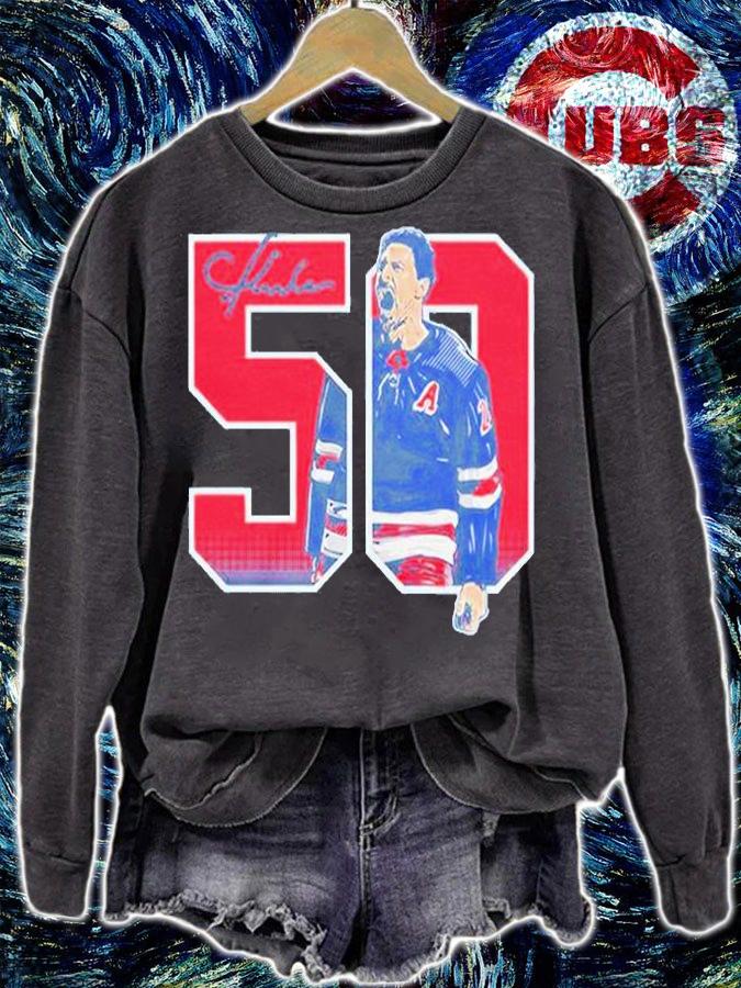 Vince Z Mercogliano Chris Kreider 50 Goals T-Shirt