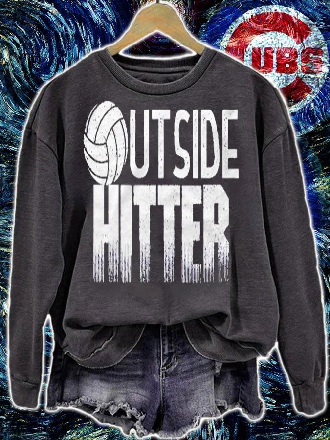 Volleyball Outside Hitter Gift For Volleyball Player Pullover Shirt sweatshirt