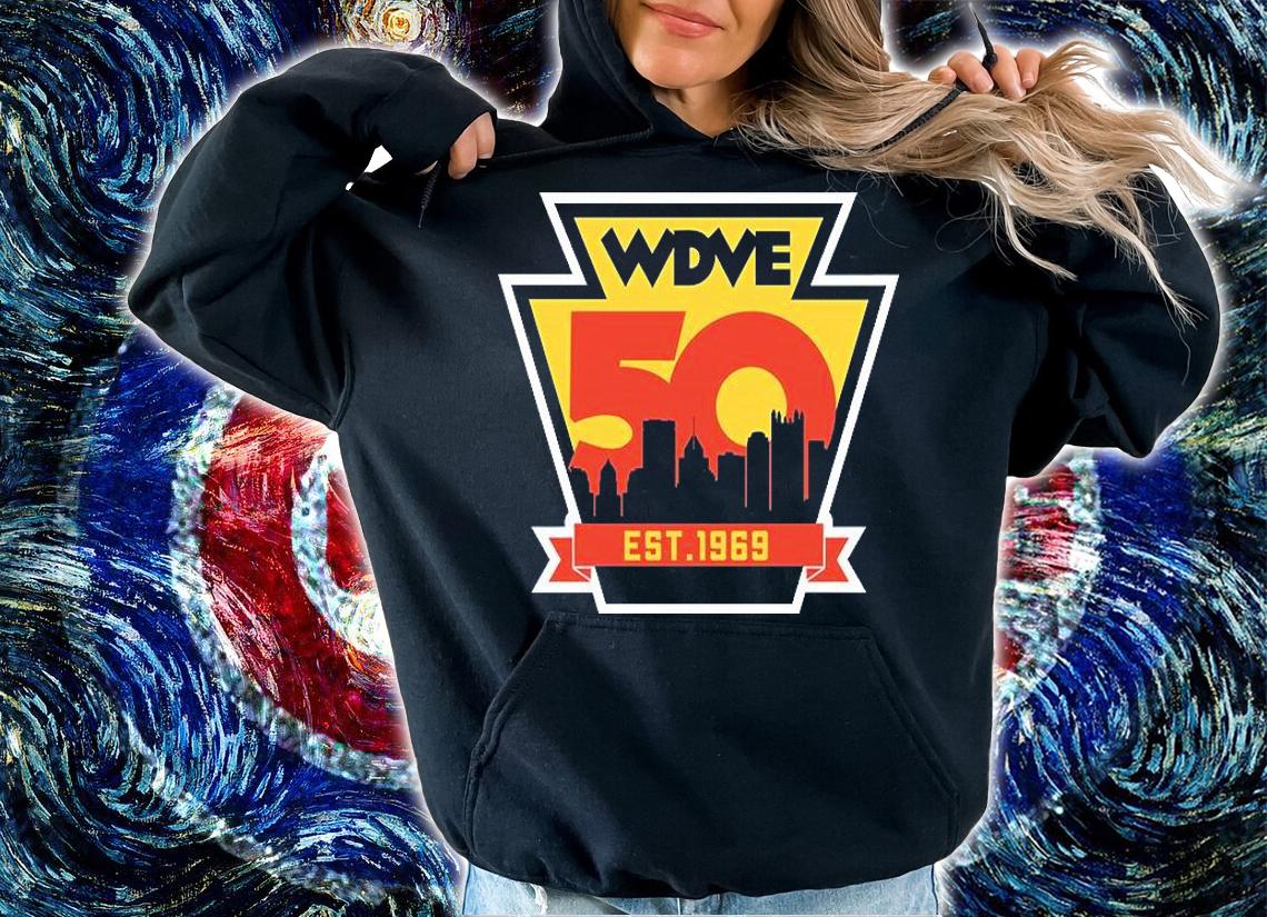 WDVE 50th est 1969 shirt