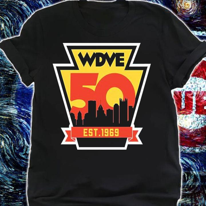 WDVE 50th est 1969 shirt