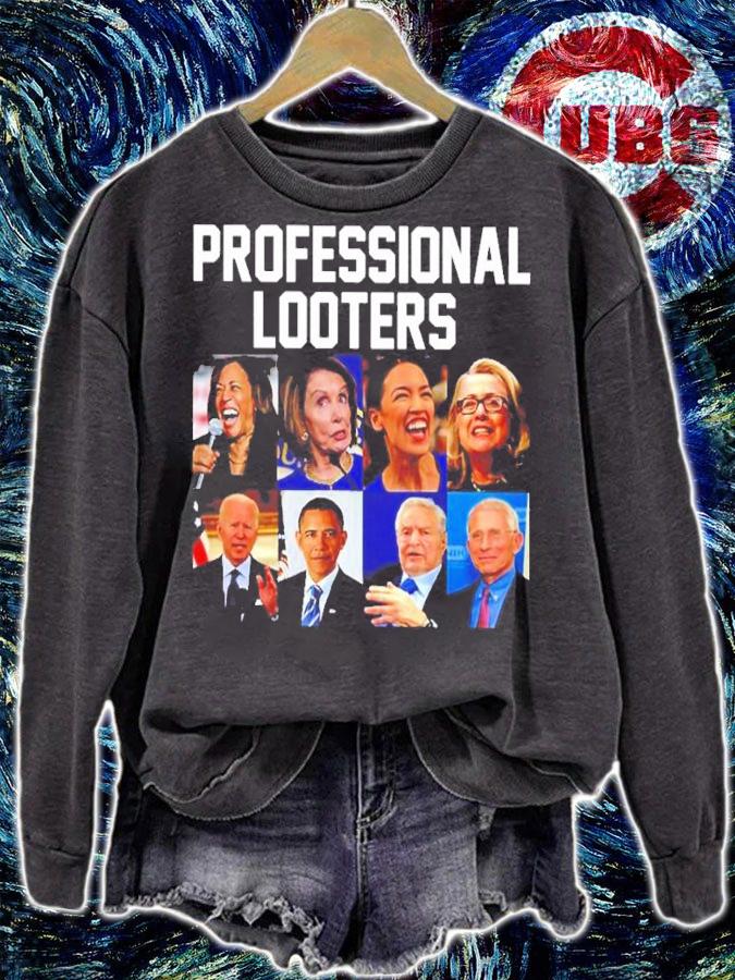 Joe Biden Obama Kamala Harris Professional Looters Shirt sweatshirt