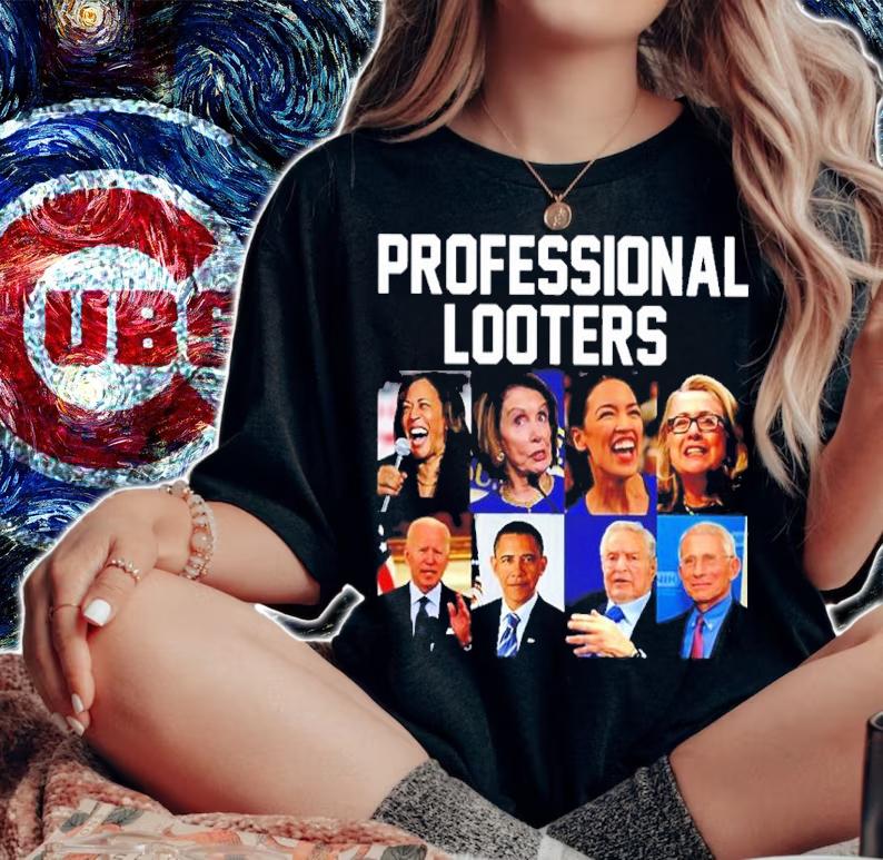 Joe Biden Obama Kamala Harris Professional Looters Shirt woman shirt