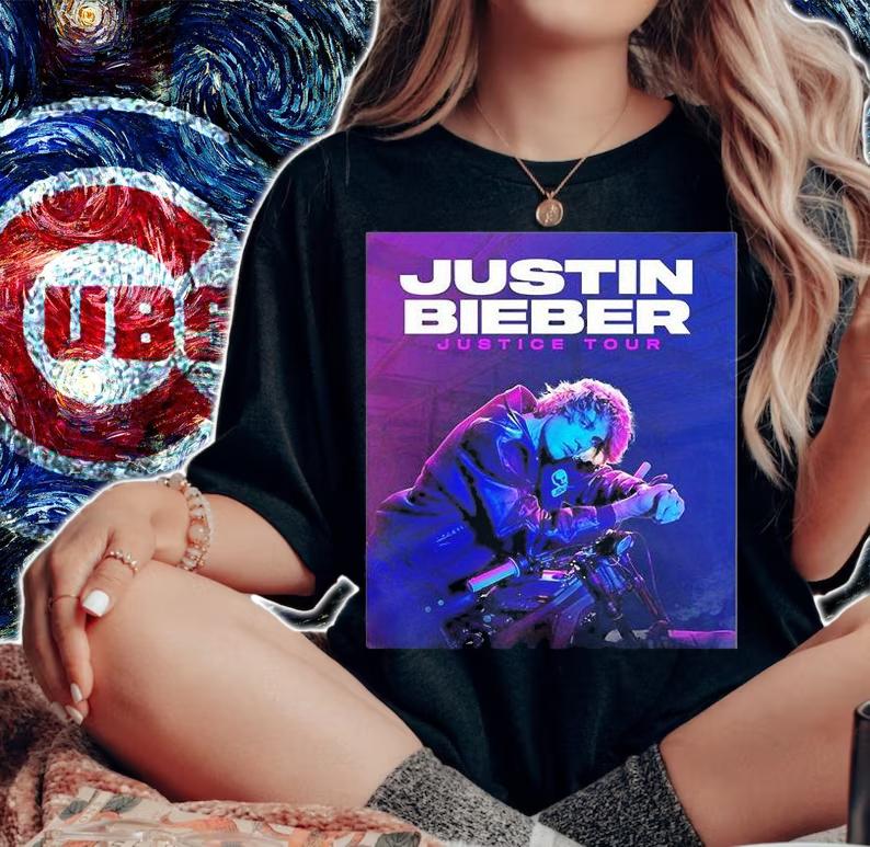 Justin Bieber Justice 2022 Concert Tour T-Shirt woman shirt