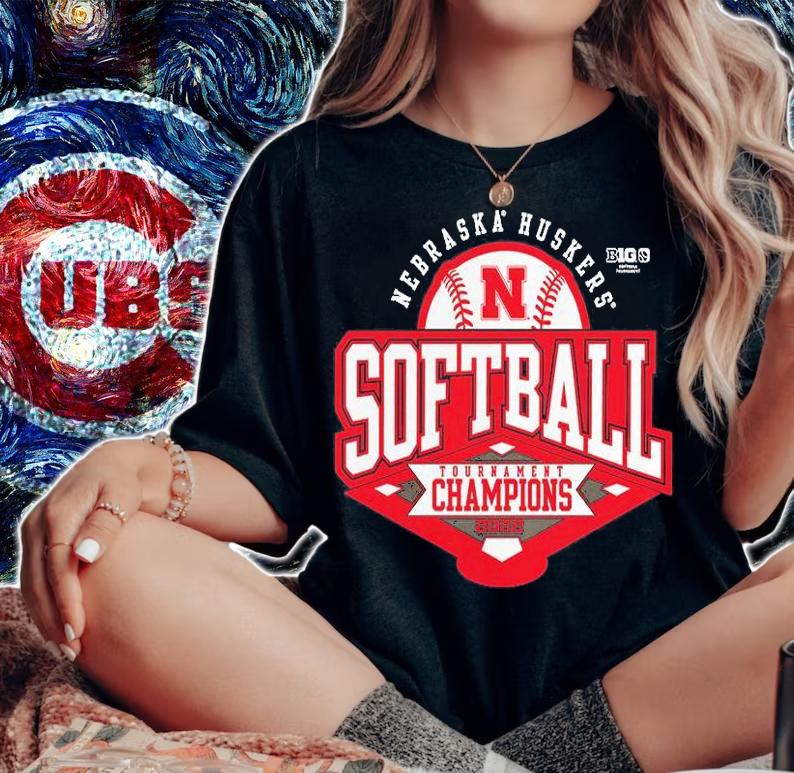 Nebraska Huskers Softball Tournament Champions 2022 T-Shirt