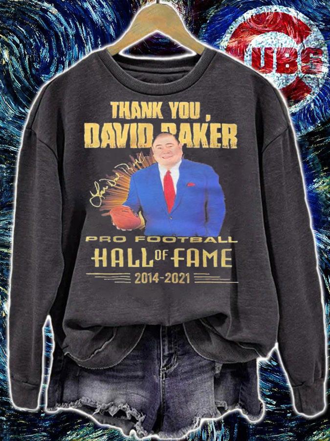 Thank You David Baker Pro Football Hall Of Fame 2014-2021 Shirt