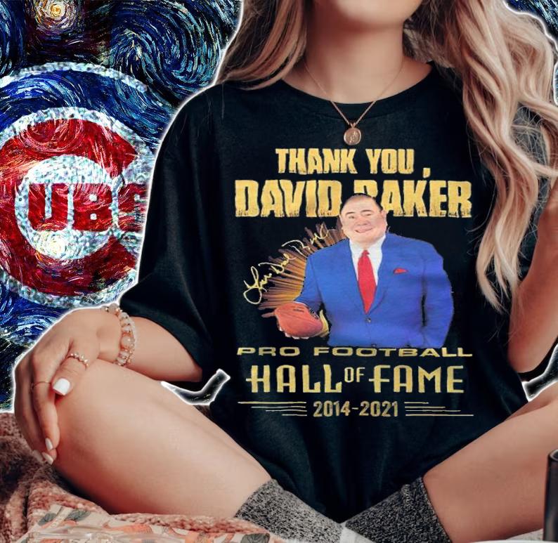 Thank You David Baker Pro Football Hall Of Fame 2014-2021 Shirt