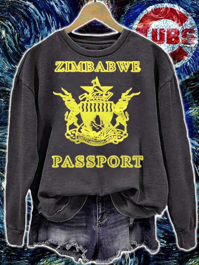 Zimbabwe passport T-shirt sweatshirt