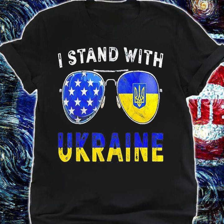 Fuck Putin Ukrainian Lover I Stand With Ukraine Sunglasses T-Shirt