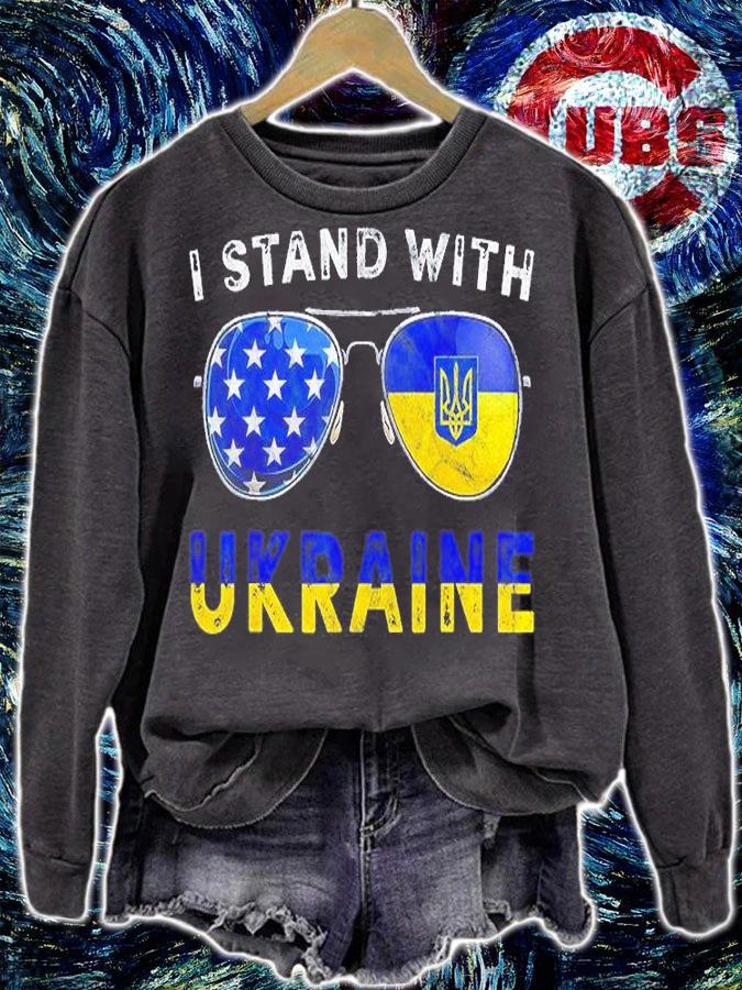 Fuck Putin Ukrainian Lover I Stand With Ukraine Sunglasses T-Shirt