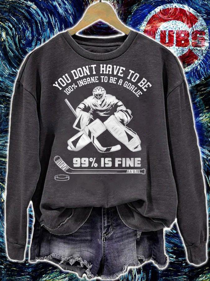 Ice Hockey Goalkeeper Goaltender  Ice Hockey Goalie Pullover Shirt sweatshirt