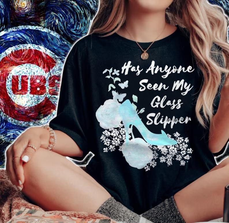Womens Cinderella Has Anyone Seen My Glass Slipper Floral Shirt woman shirt