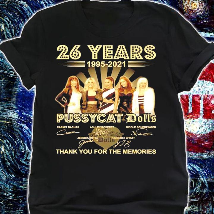 26 years 1995-2021 Pussycat Dolls signatures t-shirt