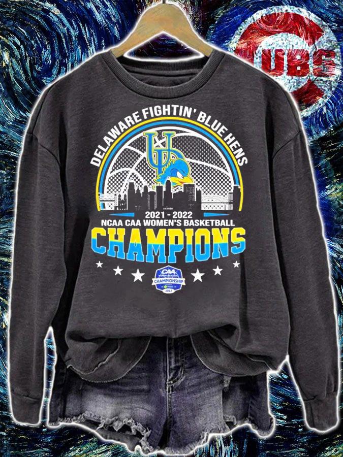 Delaware Fightin' Blue Hens NCAA CAA Women's Basketball Champions 2021-2022 Shirt